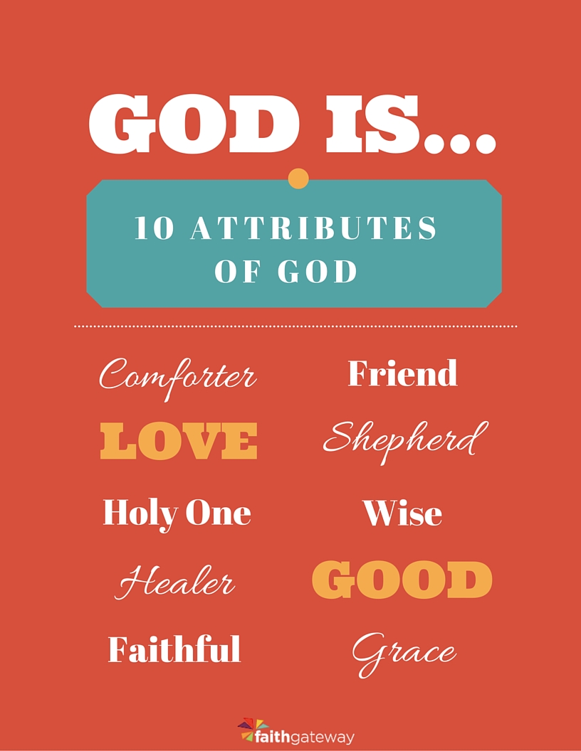 Printable Attributes Of God